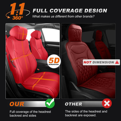 AOMSAZTO vehicle seat cover — Custom fit faux leather for Honda Accord 2018-2022