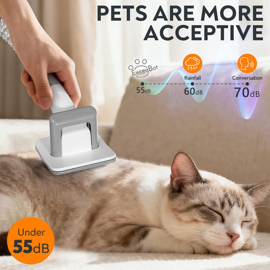 ExcegBot hair trimmer — vacuum and grooming kit combo for dogs
