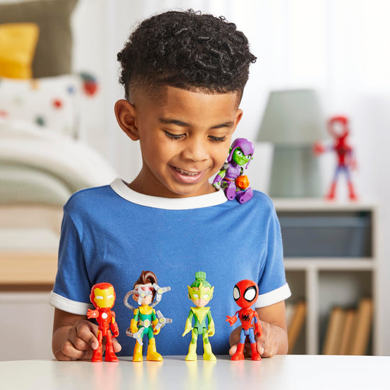 Toy figure — Spidey and his friends 5-pack with 4-inch action figures for kids 3+