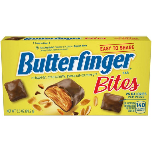 Butterfinger chocolate candy - Crispety, crunchety peanut butter core.