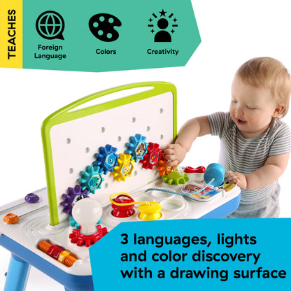Baby Einstein curiosity table activity play station - Montessori interactive workbench