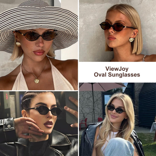 Shoes — Retro oval sunglasses for women in vintage 90s style