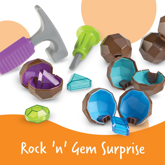 Learning Resources Rock 'n gem surprise activity set — sorting and counting skills 19 pieces ages 3+