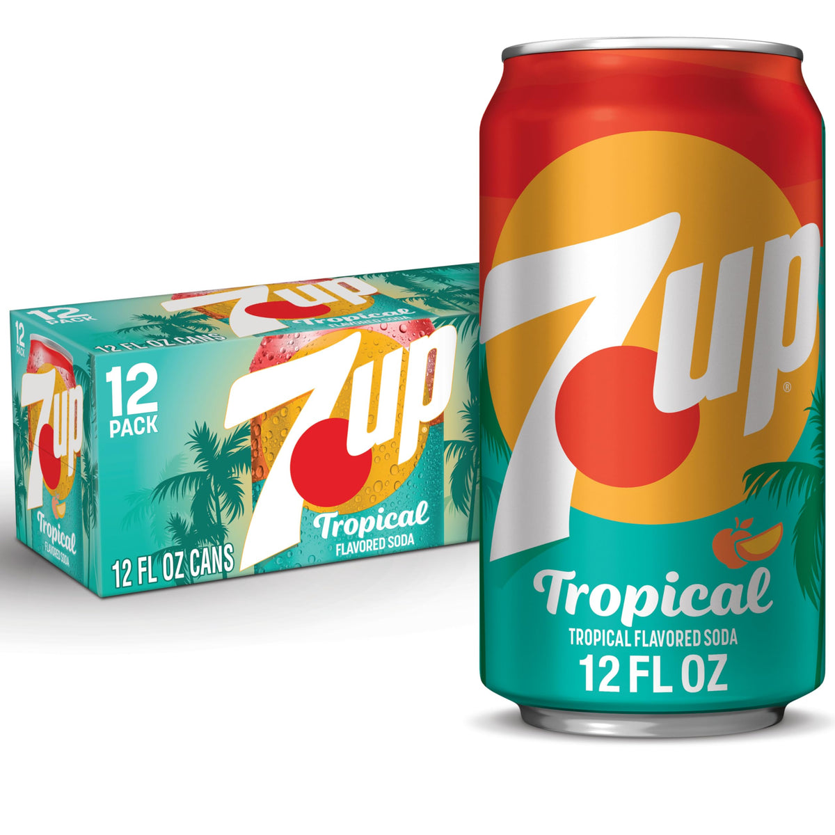7UP Tropical soda - Tropical flavor in 12 pack cans7UP Tropical soda - Tropical flavor in 12 pack cans