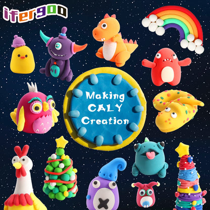 Sculpting material — Safe and non-toxic air dry clay for kids 3-12 years old