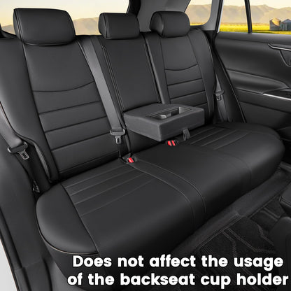 HKZ vehicle seat cover — Custom fit for Toyota CHR 2017-2024, black style