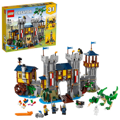LEGO Creator building toy set — medieval castle 3in1 design for ages 9+