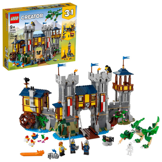 LEGO Creator building toy set — medieval castle 3in1 design for ages 9+