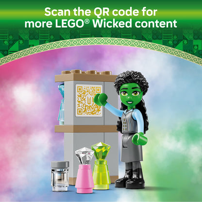 LEGO toy figure playset — Wicked Glinda, Elphaba & Nessarose at Shiz University