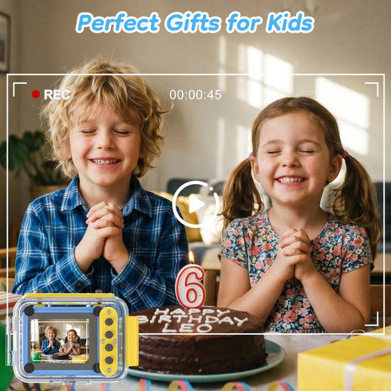 Camera — 99FT waterproof with flip lens and 32GB card for kids by GKTZ