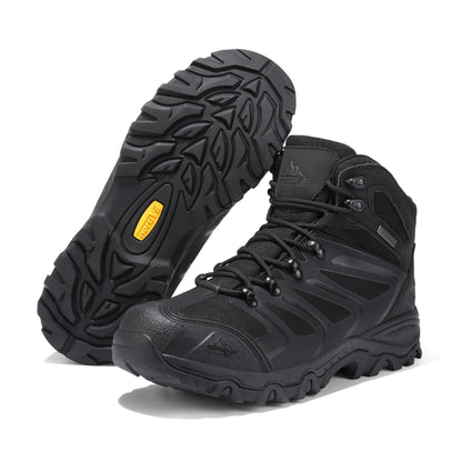 NORTIV 8 men's ankle high waterproof hiking boots - lightweight outdoor footwear.
