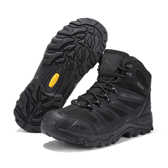 NORTIV 8 men's ankle high waterproof hiking boots - lightweight outdoor footwear.