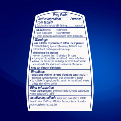 Tums antacid calcium supplement - extra strength