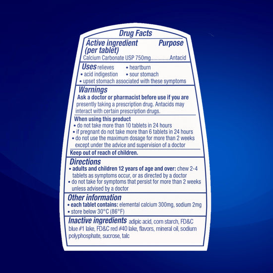 Tums antacid calcium supplement - extra strength