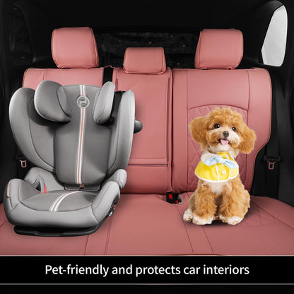 EKR Rav4 seat covers - custom fit faux leather in pink for 2019-2025 models