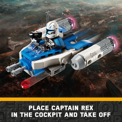 LEGO Star Wars Y-Wing Microfighter building set with Captain Rex minifigure