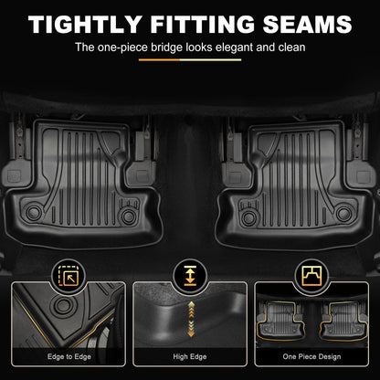 Vehicle mat — Custom TPE floor liners for 2015-2023 Dodge Challenger RWD