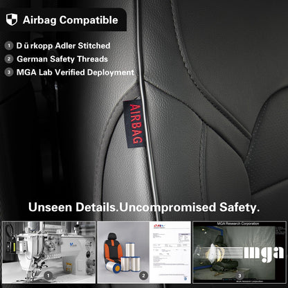 EKR Ram 2500 seat covers - Custom fit faux leather full set for Dodge Ram 2500/3500 2012-2026