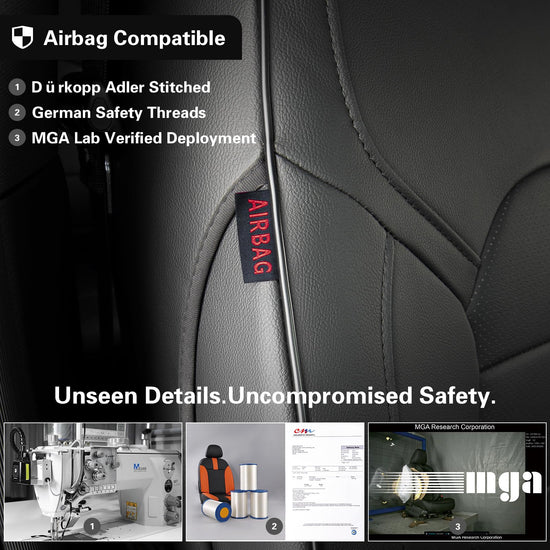 EKR Ram 2500 seat covers - Custom fit faux leather full set for Dodge Ram 2500/3500 2012-2026