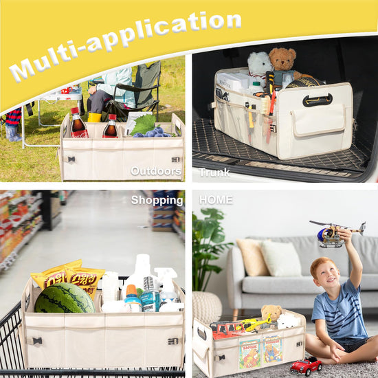 JiatuA caddy — collapsible multi compartment organizer for cars and SUVs