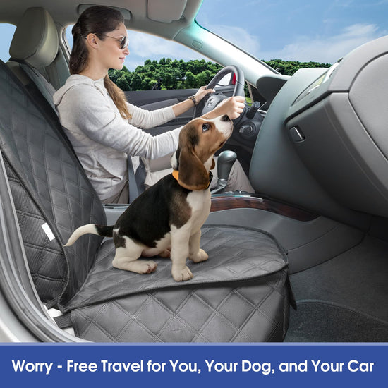 Vehicle seat cover — Heavy duty waterproof protector with side flaps, 2-pack