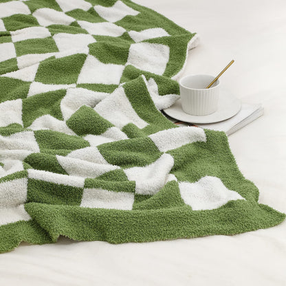 bearberry herringbone throw - lightweight soft blanket