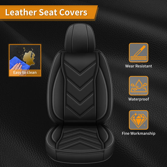 AOMSAZTO vehicle seat cover — waterproof leather for Jeep Cherokee 2014-2026, full set