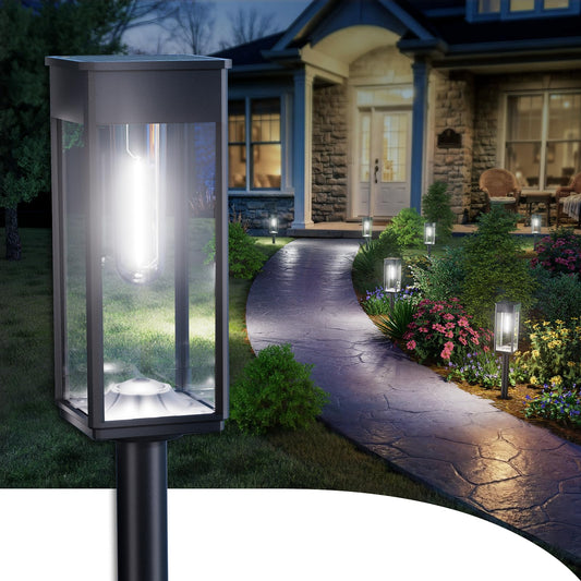 Light fixture — Alfiot solar pathway lights with IP65 waterproof design