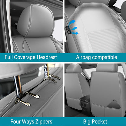 AOMSAZTO vehicle seat cover — breathable ice silk faux leather for Volkswagen Jetta 2008-2026