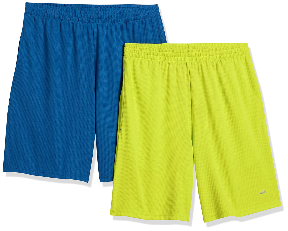 Amazon Essentials men's athletic training shorts - loose-fit pack of 2
