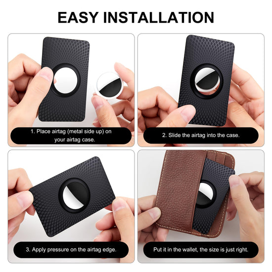 GOCII portable electronic device cover — Ultra thin AirTag wallet holder 2 pack