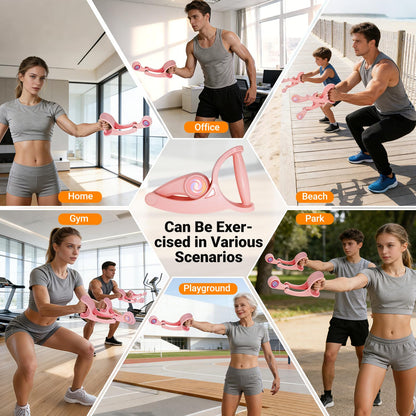 SOHIDAS Arm Workout for Men and Women Weighted Ropeless Battle Rope for Home Gym Arm Trainer Workout Fitness Equipment 360° Hand-Crank Forearm Trainer for Full-Body HIIT, Low-Impact Aerobic Training