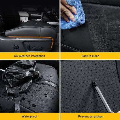 Super cover for Toyota Tundra seat covers with carbon fiber