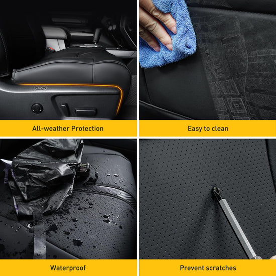 Super cover for Toyota Tundra seat covers with carbon fiber