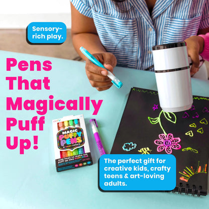 Ooly puffy paint gel pens with 3D foam texture, set of 6