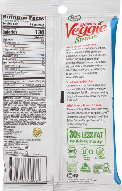 Sensible Portions veggie snacks — healthy vegetable chips