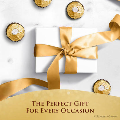 Chocolate candy — Ferrero Rocher gourmet hazelnut milk chocolate gift box 12 pieces 5.3 oz