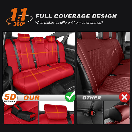 AOMSAZTO vehicle seat cover — Custom fit faux leather for Honda Accord 2018-2022