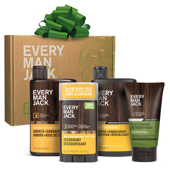 Every Man Jack men's bath and body gift set — clean ingredients for his routineEvery Man Jack men's bath and body gift set — clean ingredients for his routine