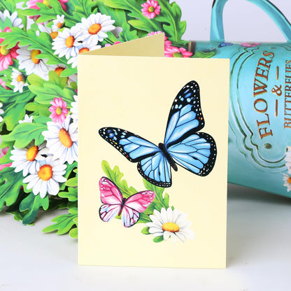 Airpark paper pop up flower card - Forever flower design with note and envelope