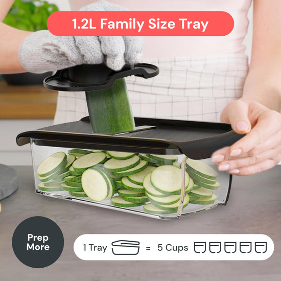 Fullstar food slicer — versatile kitchen gadget with safety glove and multiple functions
