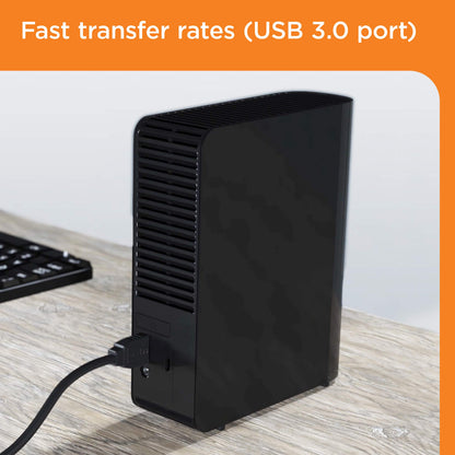 Computer drive or storage — Western Digital 8TB Elements external hard drive, black