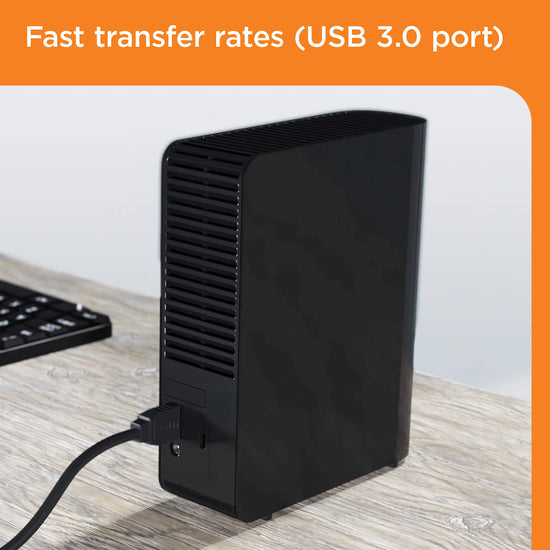 Computer drive or storage — Western Digital 8TB Elements external hard drive, black