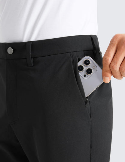 CRZ YOGA men's golf pants — quick dry lightweight casual trousers with pockets