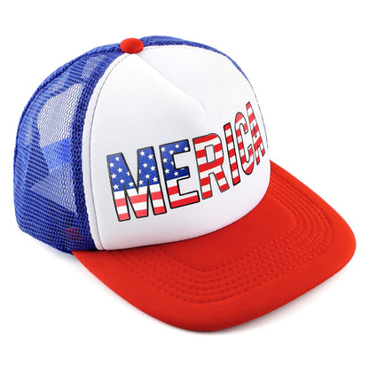 Labrostar 4th of July Hat Fourth of July Accessories American Flag Hat 4th of July Accessories Adjustable USA Hat Trucker Hats for Men Women Teen