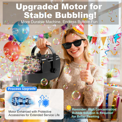 Bubble maker — Durable automatic blower with over 10000 bubbles per minute