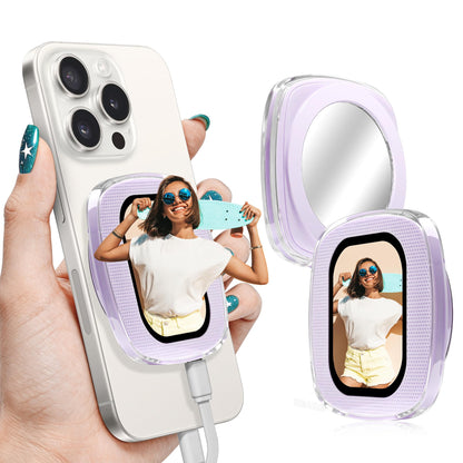Yatao Mini Selfie Monitor Screen for iPhone, Plug & Play with Mirror