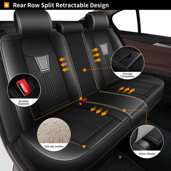 AOMSAZTO vehicle seat cover — Leather, breathable and waterproof for Chevy Tahoe 2011-2026
