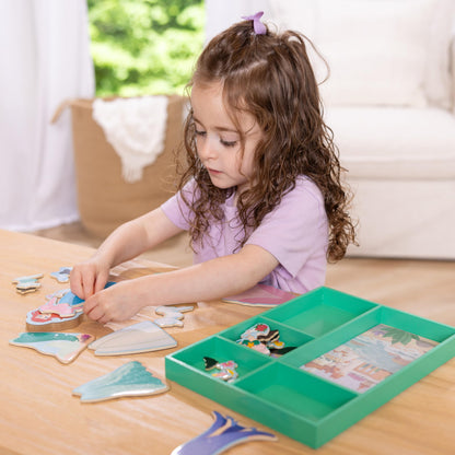 Melissa & Doug Disney Princess Ariel magnetic dress-up wooden doll set