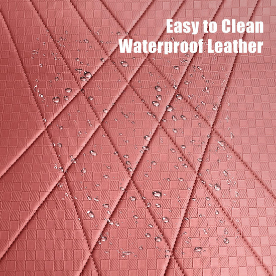 EKR vehicle mat — Custom fit leatherette floor mats for 2011-2024 Toyota 4Runner, burgundy